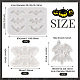 Pandahall 3Pcs 3 Styles DIY Bat Pendants Silhouette Silicone Molds(DIY-TA0005-27)-3