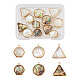 craftdady 12pcs 6 styles ensembles de pendentifs en coquillage naturel(SHEL-CD0001-03)-1