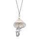 Collier pendentif en alliage de style tibétain sur le thème de l'océan(NJEW-JN04600)-3