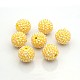 Chunky Resin Rhinestone Bubblegum Ball Beads(RESI-S256-20mm-SAB10)-1