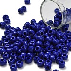 TOHO 3/0 Round Beads, Japanese Seed Beads, (48) Opaque Navy Blue, 5.5mm, Hole: 1.5mm, about 60pcs/10g(X-SEED-TR03-0048)