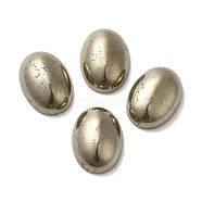 Natural Pyrite Cabochons, Oval, 18x13x4mm(G-G013-02H)