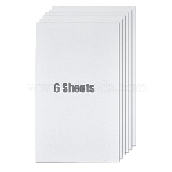 6 Sheets Ceramic Fiber Fireproof Paper, DIY Glass Fusing Auxiliary Accessories, for Microware Kiln, Rectangle, White, 61.5x30.5x0.13cm(DIY-FH0001-05)