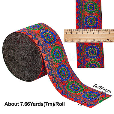 Ethnic Style Polyester Ribbon(OCOR-GF0002-04C)-2