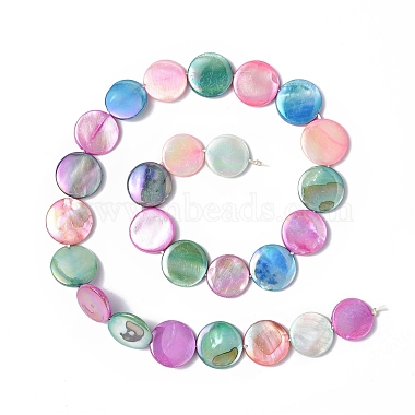 Natural Freshwater Shell Beads Strands(X-SHEL-C003-02)-2