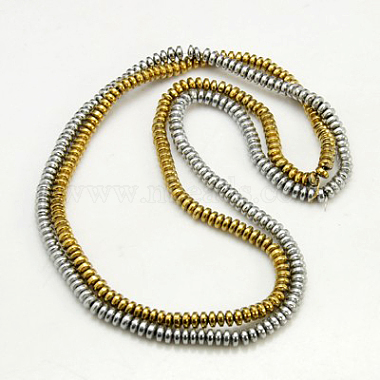 Non-Magnetic Synthetic Hematite Beads Strands(G-C124-4x2mm-M)-2
