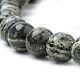 Natural Green Zebra Jasper Beads Strands(G-S259-34-10mm)-3