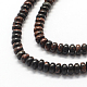 Rondelle Natural Mahogany Obsidian Bead Strands(G-Q446-02)-3