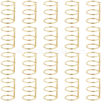 3-Ring Iron Loose Leaf Book Binder Hinged Rings, Golden, 40x30.5mm, 20pcs/set(AJEW-CP0009-48B)