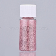 Shiny Laser Glitter Dust Powder, For UV Resin, Epoxy Resin Decorate & Nail Art Craft Jewelry Making, Flamingo, Bottle: 22x57mm, 5g/bottle(DIY-L034-02G)