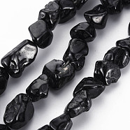 Natural Black Spinel Beads Strands, Nuggets, 10~20x10~17x8~15mm, Hole: 1mm, about 26pcs/strand, 15.7 inch(G-Q948-36)