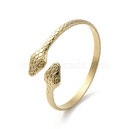 304 Stainless Steel Snake Cuff Bangles, Golden, Inner Diameter: 2 inch(5cm)(BJEW-A003-01G)