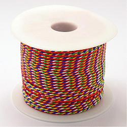 Nylon Thread, Colorful, 2.0mm, about 47.02 yards(43m)/roll(NWIR-R028-2.0mm-01)