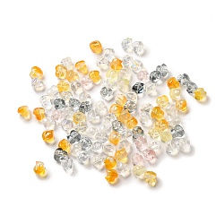 Transparent Glass Beads, Duck, Mixed Color, 11.5x11.5x11mm, Hole: 1mm(GLAA-O023-07)