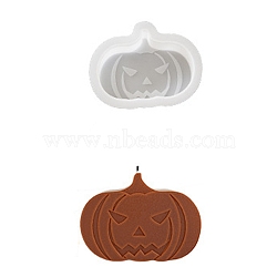 Halloween Theme DIY Shape Silicone Candle Molds, for Scented Candle Making, Pumpkin, 73x94x26mm(SIMO-P010-C07)