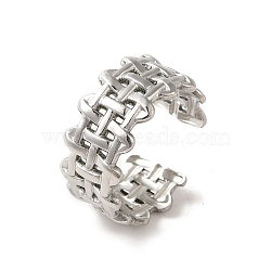 Non-Tarnish 201 Stainless Steel Finger Rings, Stainless Steel Color, 10mm,US Size 8(18.1mm)(RJEW-H223-01P-06)