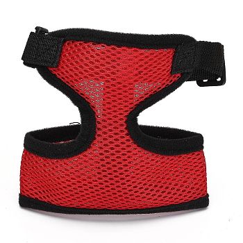 Comfortable Dog Harness Mesh No Pull No Choke Design, Soft Breathable Vest, Pet Supplies, for Small and Medium Dogs, Red, 12x13cm