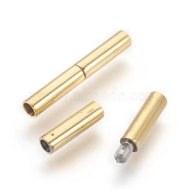 Vacuum Plating 304 Stainless Steel Bayonet Clasps(STAS-F196-01G-03)-2