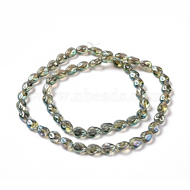 Transparent Electroplate Glass Beads Strands(GLAA-C025-02H)-3