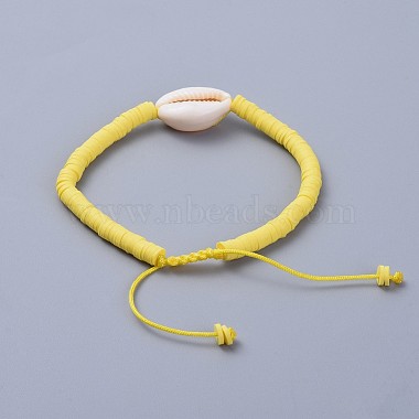 (Jewelry Parties Factory Sale)Handmade Polymer Clay Heishi Beads Braided Bracelets(BJEW-JB04318-02)-4