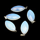 Faceted Horse Eye Opalite Pendants with Platinum Tone Brass Findings(G-R316-17)-1