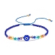 Lampwork Evil Eye & Glass Beaded Bracelet(BJEW-JB08367-01)-1