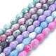 Opaque Baking Painted Glass Beads Strands(EGLA-N006-007)-1