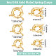 9Pcs 3 Styles Rack Plating Brass Spring Clasps(KK-BBC0005-66)-2