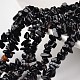 Nuggets Natural Black Agate Beads Strands(G-M344-13)-1