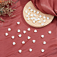 40Pcs Natural Trochid Shell/Trochus Shell Heart Charms(PALLOY-FH00013)-4