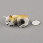 PVC Cat Display Decorations, for Home Office Desk Decoration, Gold, 29x20x15.5mm(DJEW-WH0063-64F)
