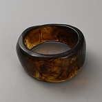 Acrylic Bangles for Women, Twisted Nuggets, Coconut Brown, Inner Diameter: 2-1/2 inch(6.25cm)(BJEW-WH0014-092A)