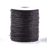 Waxed Cotton Thread Cords, Coconut Brown, 1mm, about 100yards/roll(300 feet/roll)(YC-R003-1.0mm-304)