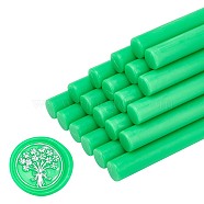 Sealing Wax Sticks, for Retro Vintage Wax Seal Stamp, Lawn Green, 135x11mm(DIY-WH0003-G28)