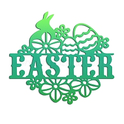 Easter Carbon Steel Cutting Dies Stencils, for DIY Scrapbooking/Photo Album, Decorative Embossing DIY Paper Card, Easter Rabbit, Matte Platinum Color, 9.6x10cm(DIY-WH0170-090)
