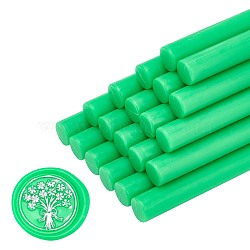 Sealing Wax Sticks, for Retro Vintage Wax Seal Stamp, Lawn Green, 135x11mm(DIY-WH0003-G28)