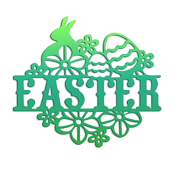 Easter Carbon Steel Cutting Dies Stencils, for DIY Scrapbooking/Photo Album, Decorative Embossing DIY Paper Card, Easter Rabbit, Matte Platinum Color, 9.6x10cm
