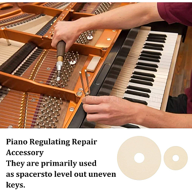 benecreat 200шт 2 стиль прокладка клавиатуры фортепиано инструменты для ремонта настройки фортепиано(FIND-BC0002-82B)-5