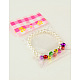 Mode imitation acrylique perles bracelets élastiques pour les enfants(BJEW-JB01056-01)-3