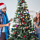 8 Sets 8 Styles Christmas Theme Sublimation Blank Alloy Pendant Decorations(DIY-FH0005-64)-7
