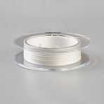 PE Braided Fishing Line, 4 Braid Wire, White, 0.1mm, about 109.36 yards(100m)/roll, Strength: 12LB(NWIR-WH0003-01A)