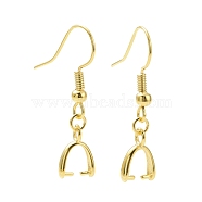 Rack Plating Brass Earring Hooks, with Ice Pick Pinch Bails, Long-Lasting Plated, Lead Free & Cadmium Free, Golden, 30mm, 22 Gauge, Pin: 0.6mm and 0.7mm(KK-F839-027G)