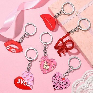 Valentine's Day Acrylic Keychain(KEYC-YW00020-01)-5