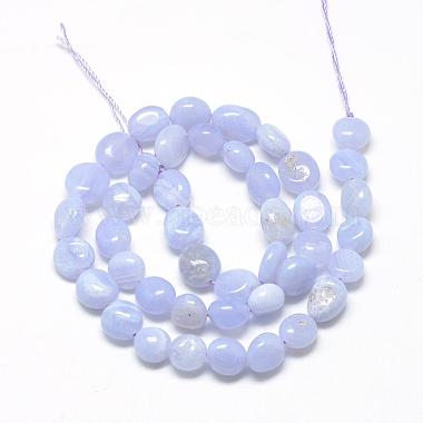 Chapelets de perles d'agate naturelle(G-R445-8x10-10)-2