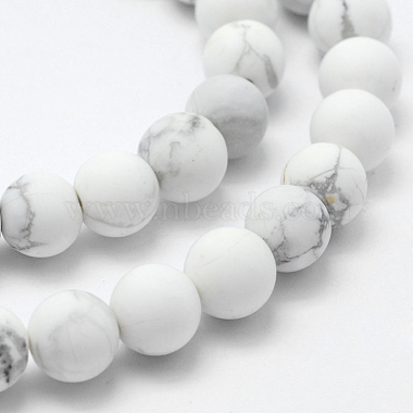 Natural Howlite Beads Strands(X-G-F518-22-6mm)-3