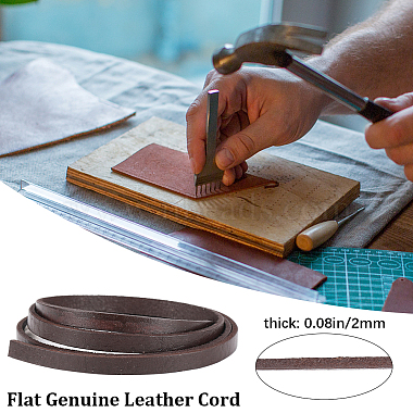 Gorgecraft 3плоский кожаный шнур для украшений(WL-GF0001-16D-01)-4