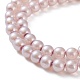 Baking Painted Pearlized Glass Pearl Round Bead Strands(X-HY-Q003-6mm-47-01)-5