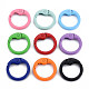 Spray Painted Alloy Spring Gate Rings(PALLOY-Q437-001-NR)-1