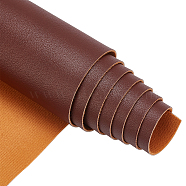 Imitation Leather Fabric, for Garment Accessories, Coconut Brown, 135x30x0.12cm(DIY-WH0221-24C)