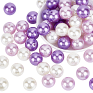Elite 60Pcs 3 Colors Custom Resin Imitation Pearl Beads, Round, Mixed Color, 20mm, Hole: 2.6mm, 20pcs/color(RESI-PH0001-93)